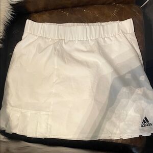 adidas White Women's Tennis Skort with Logo